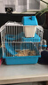 卡丘鼠 仓鼠活体笼子大别墅47基础笼外带手提笼子两只仓鼠相亲隔离笼 蓝色小城堡 实拍图