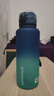 UZSPACE优之运动水杯男女大容量高颜值渐变杯子儿童学生上学夏季便携水壶 海蓝绿1500ml 实拍图