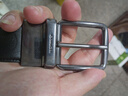 蔻驰（COACH）皮带男士经典款C纹双面款针扣腰带商务休闲可旋转扣头礼盒装 55157BLK 实拍图