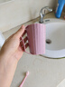 家用漱口杯双层加厚刷牙杯子洗漱杯情侣牙刷杯宿舍学生牙缸防摔款 【双层设计+加厚材质】 杯口润滑：1个粉【手柄杯】 实拍图