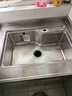 九牧（JOMOO）304不锈钢厨房大单槽水槽套餐厨房洗水洗菜盆单槽 【喷砂电解】680*450-含龙头 （SUS304不锈钢大单槽） 实拍图