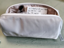 用心造物原创尼龙小众防水软呼网布夹层收纳笔袋大容量日系文具盒 new灰色（白内） 实拍图
