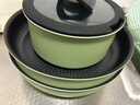 特福（Tefal）锅具套装不粘锅煎炒锅煎锅汤锅家用炒菜锅可拆卸厨具燃气磁炉通用 艺术家可拆卸（橄榄绿） 6件套 实拍图