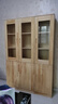 妃梦思（-Feimengsi-）实木书柜书架带门简易自由组合书橱成人松木储物柜子置物架带玻璃 松木AC款（120*32*180）包安装 木蜡油 实拍图