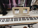 特伦斯电子琴88键成人儿童智能折叠钢琴X61A/V20手卷钢琴键盘乐器 V20时尚白+专用琴包+Z型琴架 实拍图