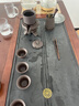 瓷牌茗茶具 紫砂自动茶具整套家用懒人泡茶器石磨茶壶茶杯茶宠功夫茶具套装 紫砂文竹自动茶具+茶道 8件 实拍图