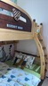 林氏家居全实木上下床上下铺儿童床双层子母床高低床加宽双人LH064A1可选 爬梯款|原木色|可变双床+床垫+书架 1.35x1.9米 实拍图