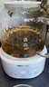 小熊（Bear）全玻璃壶体养生壶恒温壶 办公室多功能煮茶壶花茶壶 0金属养生杯 24h预约24h保温 1L YSH-P10Q7 实拍图