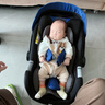 欧颂（Osann）婴儿提篮式安全座椅0-18个月宝宝德国车载睡篮便携两用摇篮 萌芽号【宇航蓝】i-Size认证 实拍图