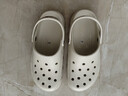 特步（XTEP）运动拖鞋外穿男情侣款洞洞鞋男士舒适休闲凉鞋男  A012 米色 40 实拍图