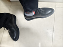 卡帝乐鳄鱼男鞋商务正装皮鞋男士真皮休闲软底软面系带加绒内增高结婚鞋 XQLQHH3668黑色6厘米增高款 38 实拍图