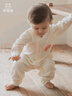 乖奇熊婴幼儿长袖连体衣服春秋季男女宝宝纯棉哈衣爬服新生儿童秋款睡衣 实拍图