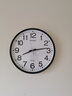 康巴丝（Compas）挂钟客厅简约石英钟表挂墙客厅2024年新款时钟 3441A 黑色 46cm 实拍图