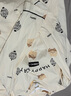 猫人（MiiOW）【防螨抗菌纯棉】女士睡衣女带胸垫可爱印花套头米白2XL 实拍图