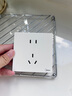美的（Midea）开关插座面板86型家用办公暗装墙壁多孔一开双控五孔usb三孔16A 正五孔插座 实拍图