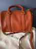裘真枕头包女复古小众单肩手提斜挎女包植鞣头层牛皮包迷你号 焦糖色-迷你号 实拍图
