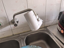 海尔（Haier）净水器水龙头过滤器家用直滤饮用水自来水滤水器前置过滤器厨房卫生间用除余氯三挡出水可清洗滤芯 月光白 一机1芯 实拍图