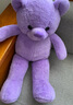 乐怡萱毛绒玩具泰迪熊大熊猫公仔布娃娃熊玩偶抱抱枕熊送女友情人节礼物 薰衣草紫熊 80厘米 实拍图
