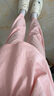 猫人防螨抑菌纯棉女士睡衣女月子服孕妇可哺乳家居服带胸垫粉色L 实拍图