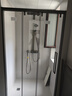 九牧（JOMOO） 【定制】极简整体淋浴房一体式浴室隔断一字型屏风三门联动E16 枪灰 光玻1.1-1.19m（高2m） 实拍图