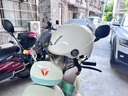 野马（YEMA）3C认证359S电动摩托车头盔男女夏天防晒轻便式半盔电瓶车安全帽 夏季 均码 米白色+咖色短镜 实拍图