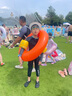 李宁（LI-NING）儿童泳衣连体长袖温泉保暖防晒男童冲浪服训练游泳装8793黑绿170 实拍图