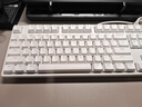 ikbc C108键盘机械键盘轴樱桃键盘电脑办公游戏键盘白色有线茶轴 实拍图