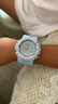 夜光数显马卡龙手表学生党小众森系独角兽韩版原宿学生手表 浅蓝 实拍图