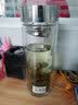 富光 健牌悠品水晶工艺玻璃杯702-320双层杯子 带盖男女320ml茶杯 透明 水杯 实拍图