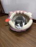 御宠坊猫窝四季通用冬季保暖狗窝封闭式猫屋睡觉垫小型犬宠物床猫咪用品 粉色猫咪A M号送软垫【15斤内猫咪 】 实拍图