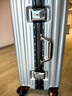 啄木鸟行李箱铝框结实耐用合金拉杆箱大容量轻便旅行箱加厚可登机密码箱 高级银 -双封闭内里+便携挂钩 26英寸 【减震刹车轮+TSA密码锁】 实拍图