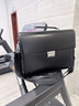 ComeKine来牛防盗公文包男士手提包高端商务包密码锁出差通勤公务员专用电脑包 C9835黑色进口牛皮 14寸 实拍图