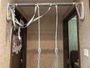 施耐德引体向上器家用单杠室内免打孔门上单杠健身器材带平衡仪 【单杠】105-130cm+吊环+吊床 实拍图