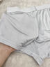 恒源祥真丝内裤男四角透气短裤头男士桑蚕丝绸薄款宽松平角裤 （升级款）浅灰2条 2XL 实拍图