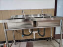 商用不锈钢水槽单双三水槽池洗菜盆洗碗消毒池食堂厨房家用 单池60X60X80cm07厚 实拍图
