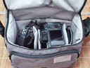 LOVEPS乐步 户外休闲帆布包专业摄影包斜挎单肩包索尼系列佳能尼康系列防水防盗单反微单相机包 TR-1235深灰色（大号一机三镜） 实拍图
