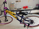 探路人土坡山地自行车变速碟刹白胎180响花鼓26寸单盘越野男女学生单车 炫彩黄蓝【白胎-180响花鼓】 26英寸 实拍图