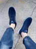 红蜻蜓（RED DRAGONFLY）男鞋新品男士休闲运动鞋系带皮面耐磨户外轻便旅游鞋子男 深蓝色 41 运动鞋码 晒单实拍图