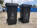 欧湃垃圾桶无盖20L方形黑灰色家用厨房商用餐饮饭店专用大号垃圾箱 实拍图