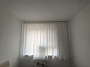 OCG幻影纱测量安装窗帘纱帘透光不透人客厅飘窗阳台白色窗纱 白色加厚版挂钩 宽3X2.7高可改短 米 实拍图