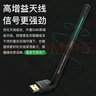 翼联（EDUP）WiFi6免驱usb无线网卡台式机专用 5db高增益天线笔记本无线wifi接收器电脑wifi发射器EP-AX300GS 实拍图