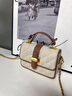 viney包包女包牛皮斜挎包轻奢腋下手提包生日礼物送女友老婆 【米白】高级感实用女生品牌链条单肩小方包 实拍图