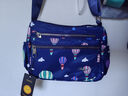 小安熊新款尼龙布包中年女包妈妈包帆布单肩包女士中老年人斜跨包大容量 蓝色气球 实拍图