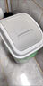 汉世刘家大号卫生间垃圾桶家用厕所专用翻盖长方形带盖摇盖式夹缝垃圾桶 白 灰色 9L （16*30.5cm）经典款 实拍图