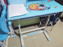 优衡 儿童学习桌小学生书桌6-18岁写字桌升降家用写字桌椅套装ETZY-03 80桌宽+追脊座椅/学霸蓝-顶配版 实拍图