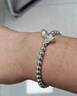臻汇银999足银两世欢手链女手串纪念日时尚首饰生日礼物送女友老婆 实拍图