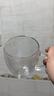 京东京造 玻璃杯 个人专用茶水杯子双层玻璃耐热咖啡马克杯380ml 实拍图