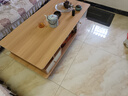 宜造（YIZAO）茶几桌客厅家用轻奢现代简易家用办公室茶台小户型阳台茶几桌子 双抽双门款-田园橡木色1.2m 实拍图