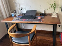 蔓斯菲尔（MSFE）实木电脑桌台式电竞桌家用办公桌工作台桌子长条桌卧室书桌学习桌 胡桃木120【特价】加厚5CM实木桌面 实拍图