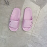 凉拖鞋男士夏季新款室内家居防滑浴室洗澡踩屎感厚底情侣一字拖鞋 紫色 40-41 实拍图